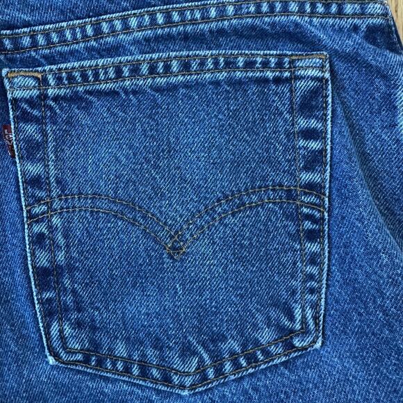 Levi’s 551 Relaxed Fit Tapered Leg Jeans Size 16R - Vintage 1995 - Made in USA - Picture 11 of 12